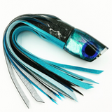 Koya Lures Large 861 Black Ice Blue Shell Special 2-Color Vinyl Tuna Skirting