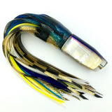 Crampton Plunger Lure Golden Lip MOP Blue Top Yellowfin 12" Skirt